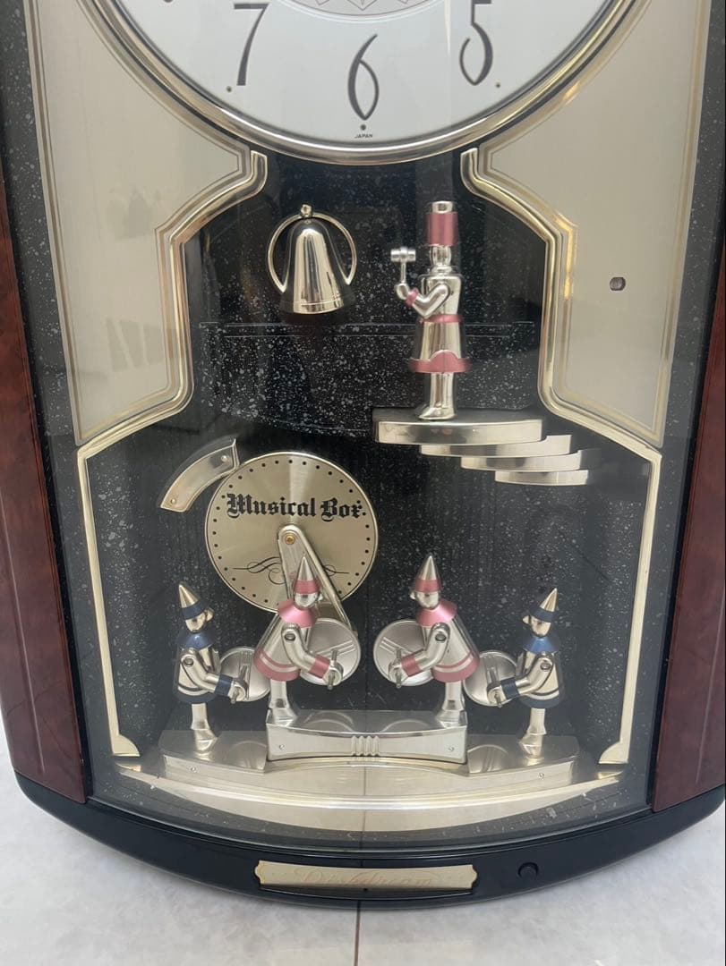 【良品】SEIKO 掛時計 ディスクドリーム RE532B からくり時計