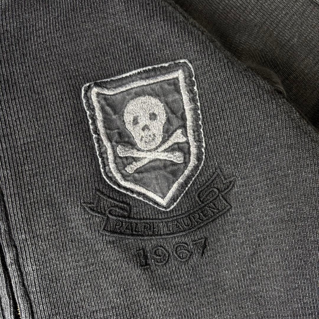 ラルフローレン　MA-1　ボンバージャケット　スカル　RUGBY　刺繍　ベル型