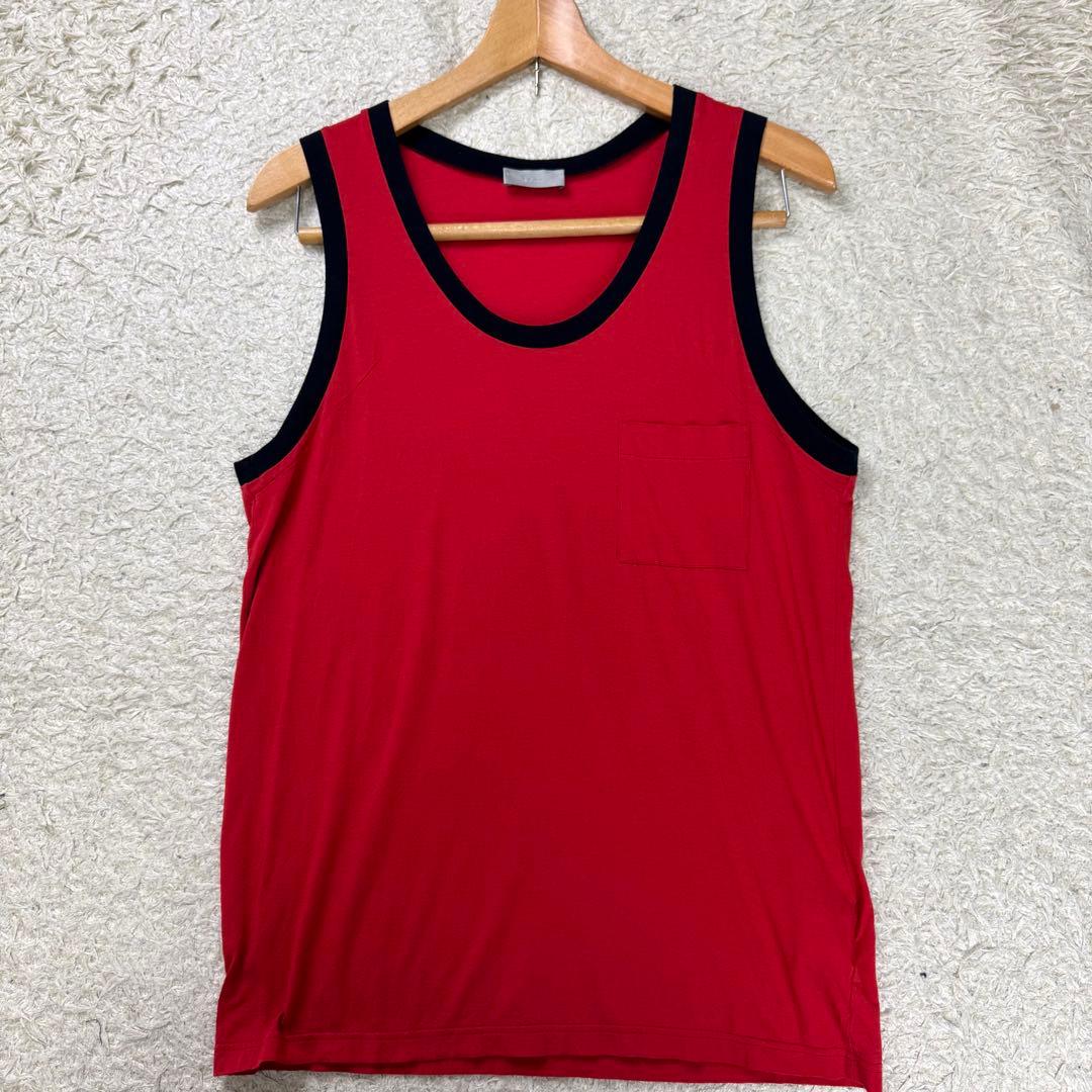 Dior homme 05SS エディ トリム タンクトップ XS レッド