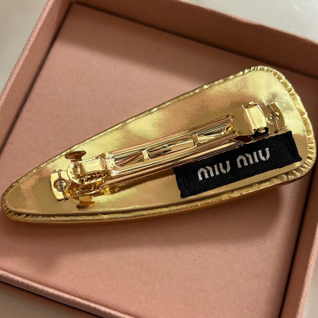 miumiu ゴールド ヘアピン ヘアクリップ