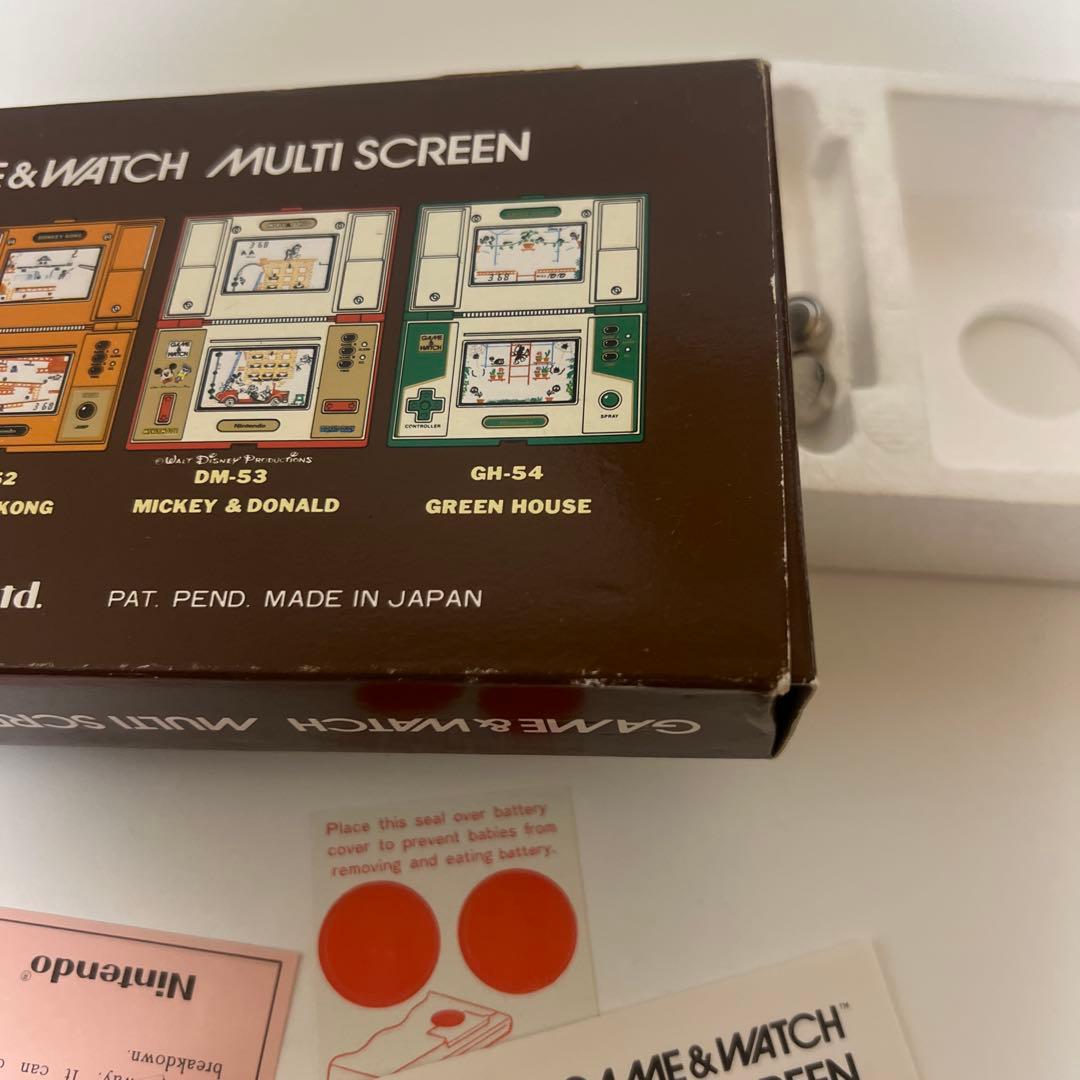 ゲーム&ウォッチ ドンキーコングII (JR-55) 本体ほぼ未使用？ 説明書