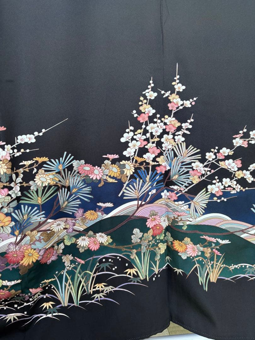 留袖　黒留袖　豪華黒留袖　着物