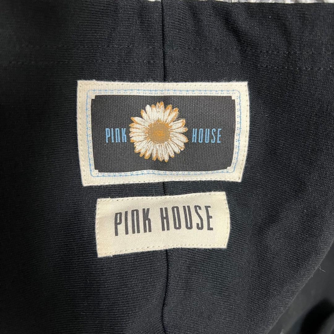 【極美品】ピンクハウス　ジップパーカー　2024年モデル　チェック　ブラック　M