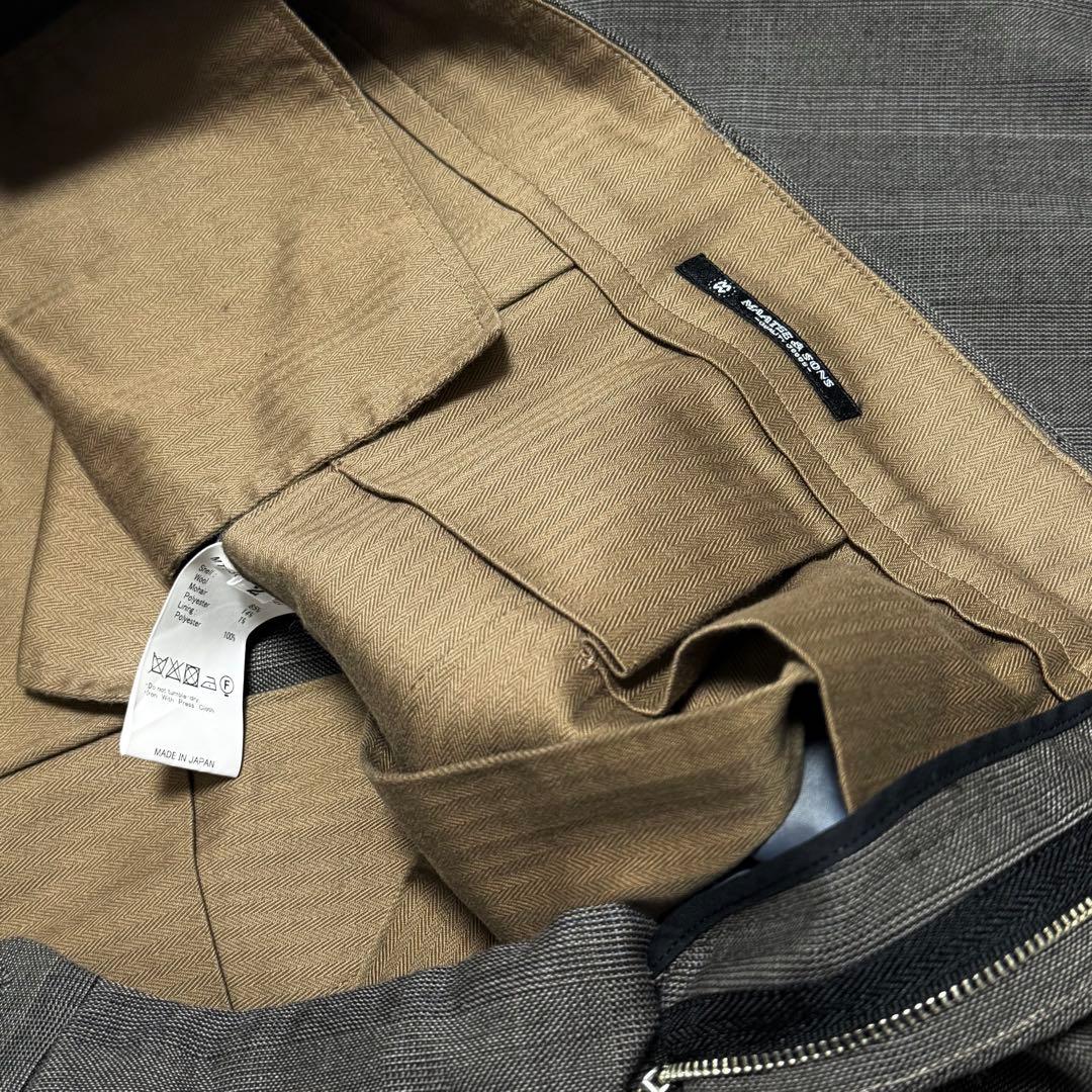 23AW MAATEE&SONS 俺の軍パン　グレンチェック柄　スラックス　2