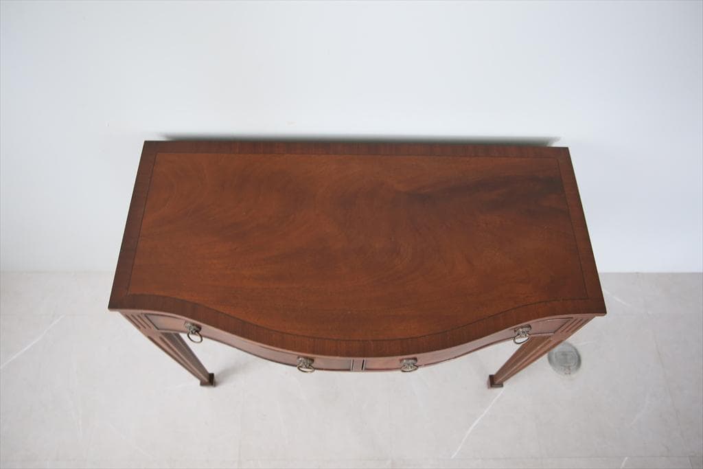 英国アンティーク古木デスク/作業台/勉強机/木製テーブル/オフィス(89-42)