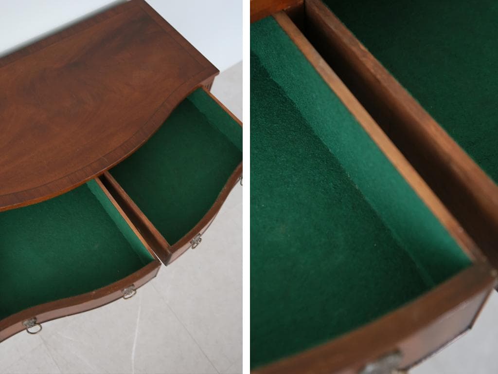 英国アンティーク古木デスク/作業台/勉強机/木製テーブル/オフィス(89-42)