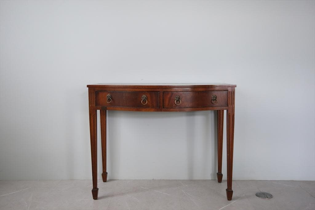 英国アンティーク古木デスク/作業台/勉強机/木製テーブル/オフィス(89-42)