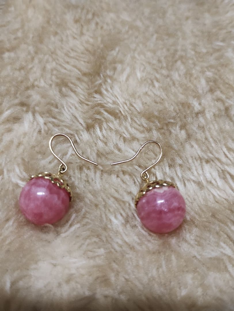 K18 インカローズピアス