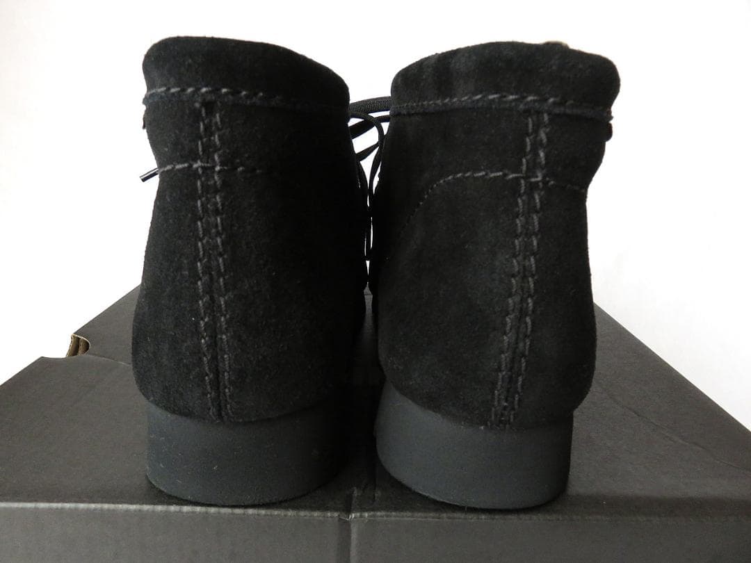 【海遊人】クラークス ワラビーブーツ GTX ブラックスエード UK6.5