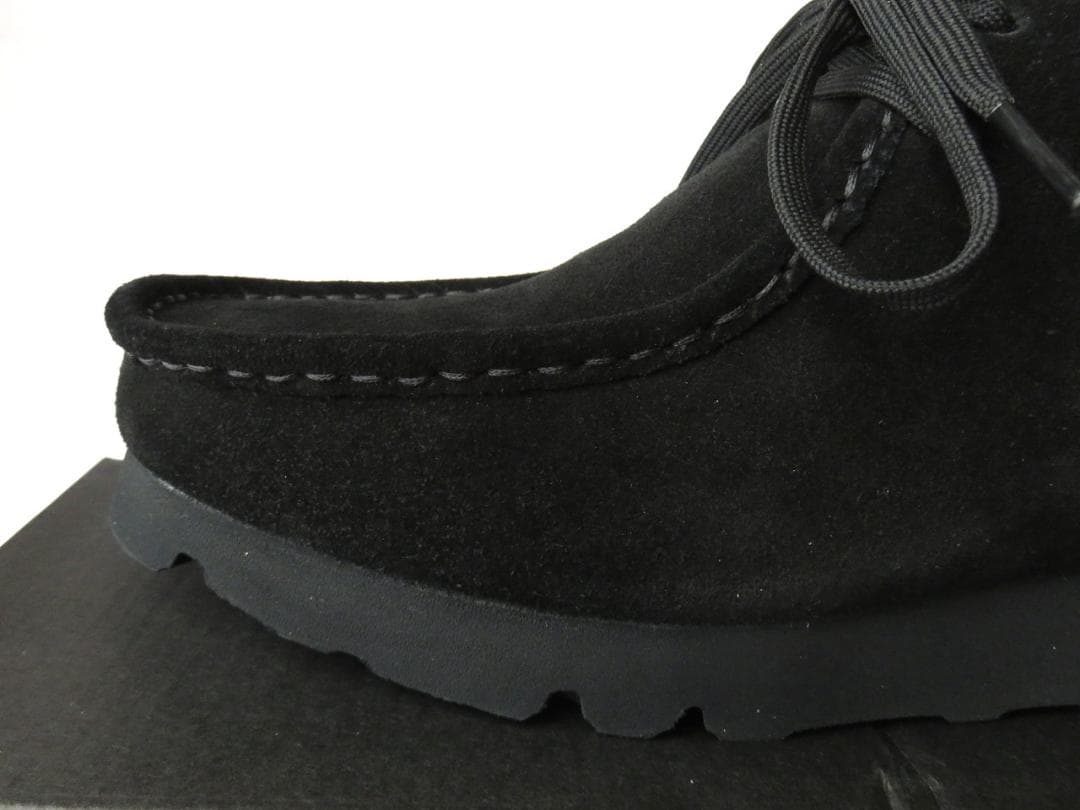 【海遊人】クラークス ワラビーブーツ GTX ブラックスエード UK6.5