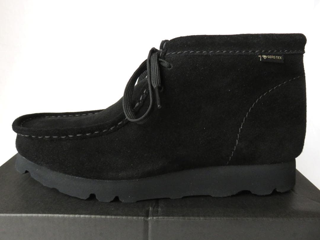 【海遊人】クラークス ワラビーブーツ GTX ブラックスエード UK6.5