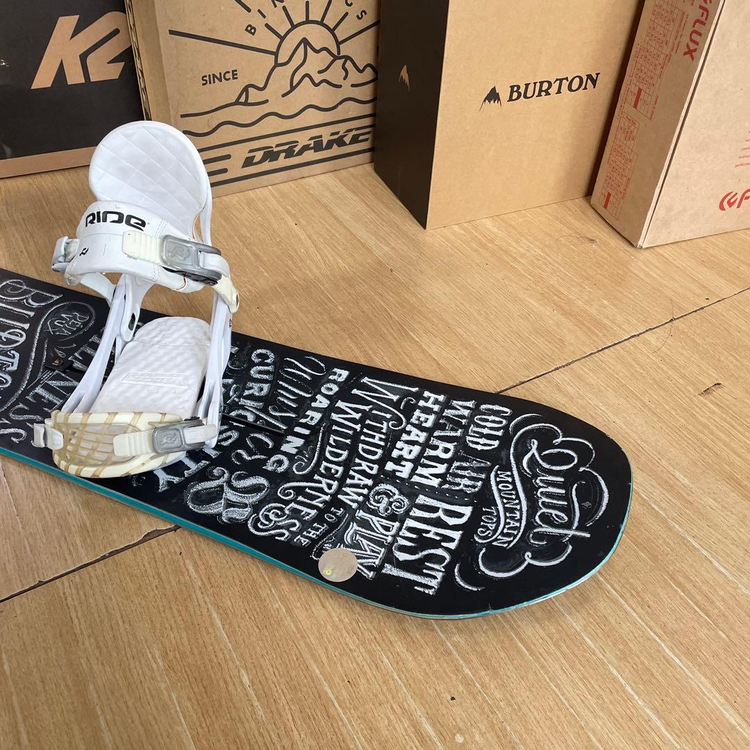 BURTON×RIDE　DEJAVU　バートン　バイン付　スノーボードセット