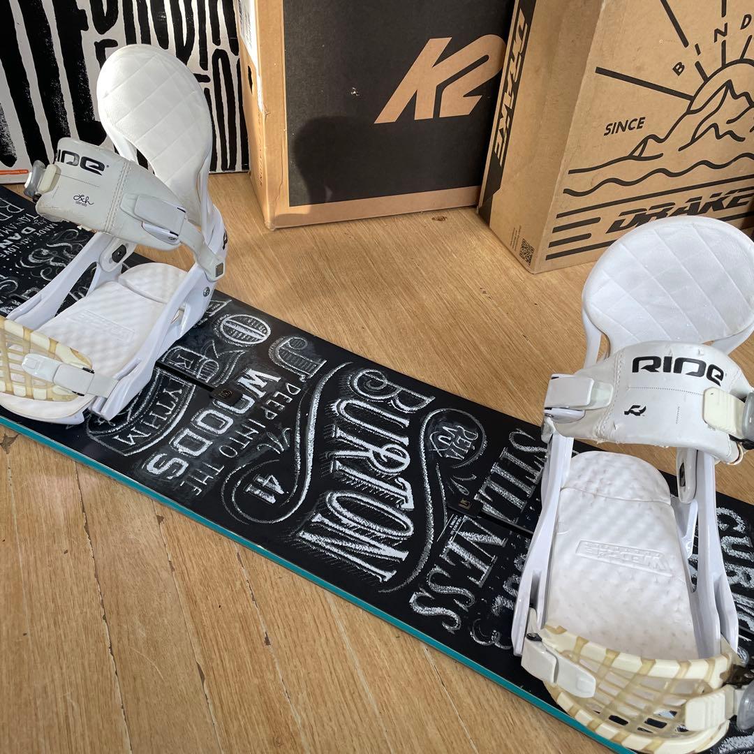 BURTON×RIDE　DEJAVU　バートン　バイン付　スノーボードセット