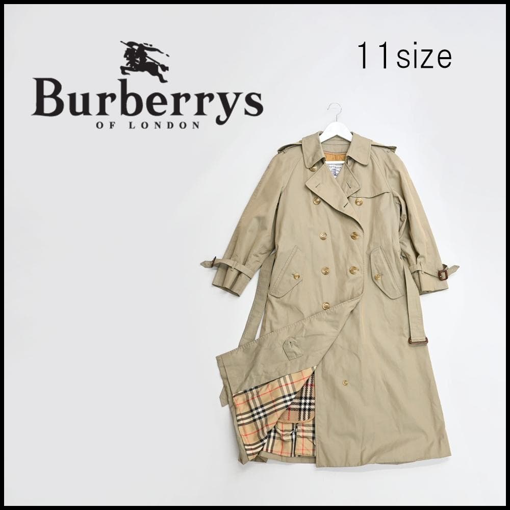 47135★バーバリーズ トレンチコート ノバチェック ノヴァチェック