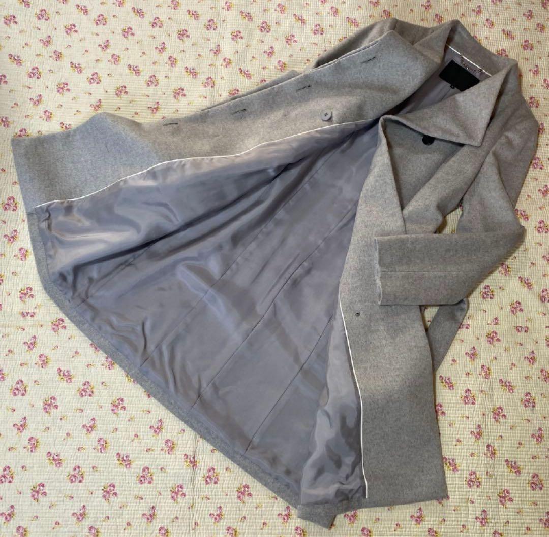 UNTITLED アンタイトル ウール 1 ロングコート ライトグレー系 DMW