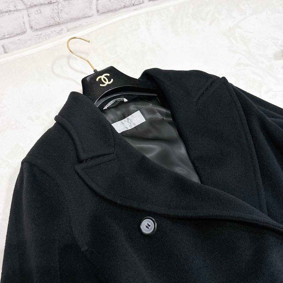 新品同様✨　マックスマーラ　銀タグ　最高級　ダブル　チェスターコート　ウール