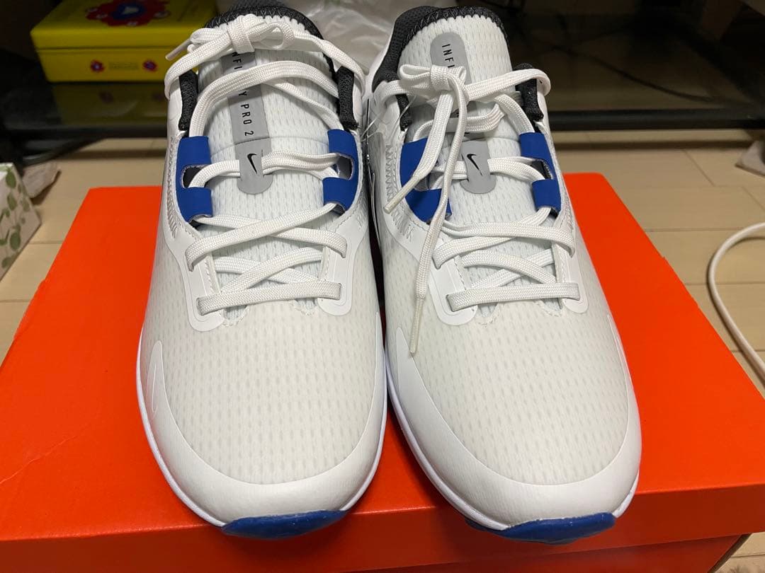 NIKEゴルフ用シューズ ホワイト/ブルー