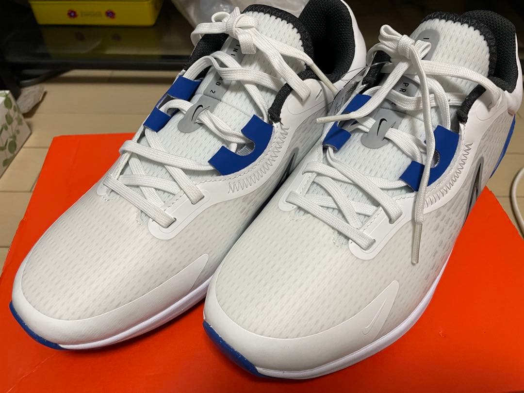 NIKEゴルフ用シューズ ホワイト/ブルー