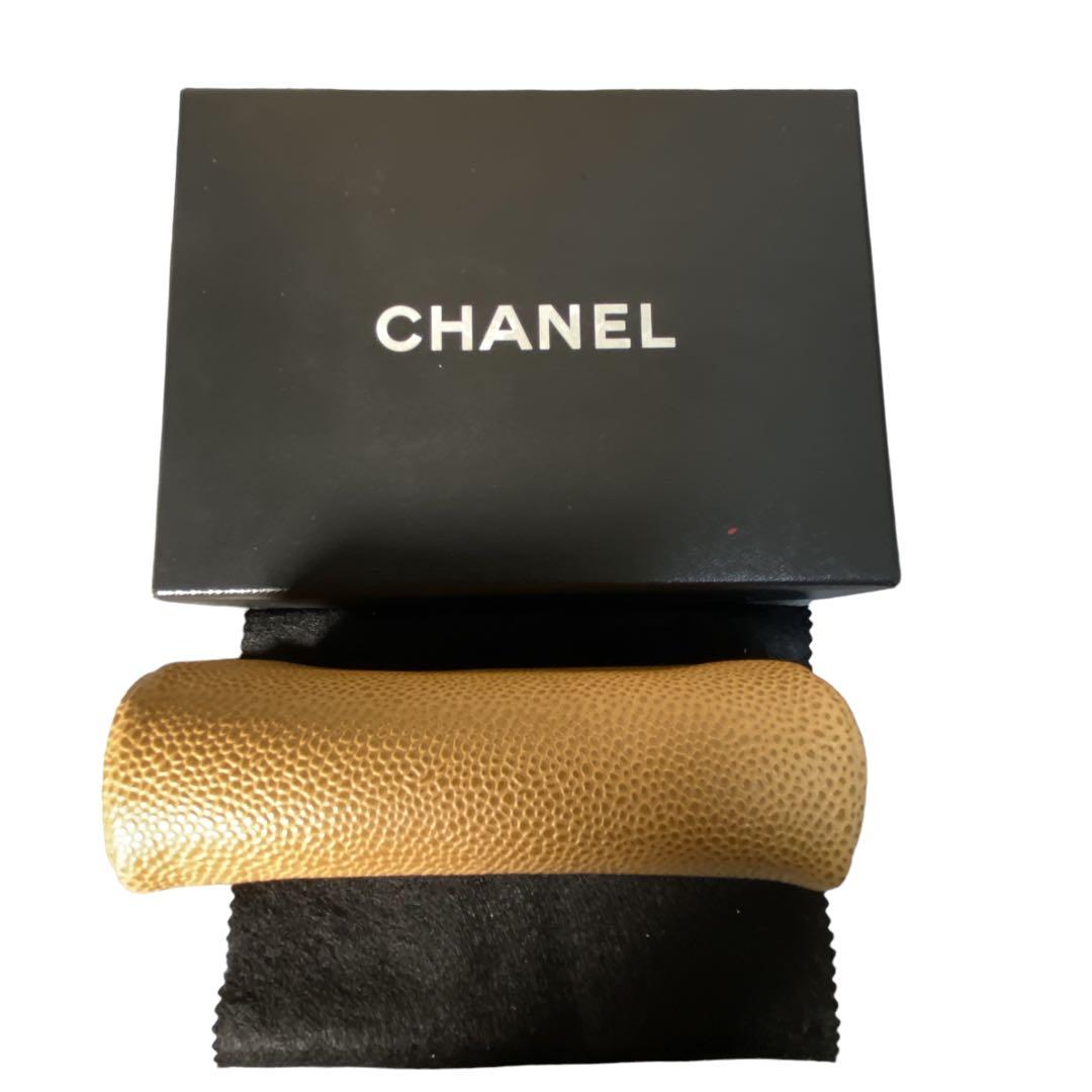 シャネル　CHANEL キャビアスキン　小物入れ　ベージュ