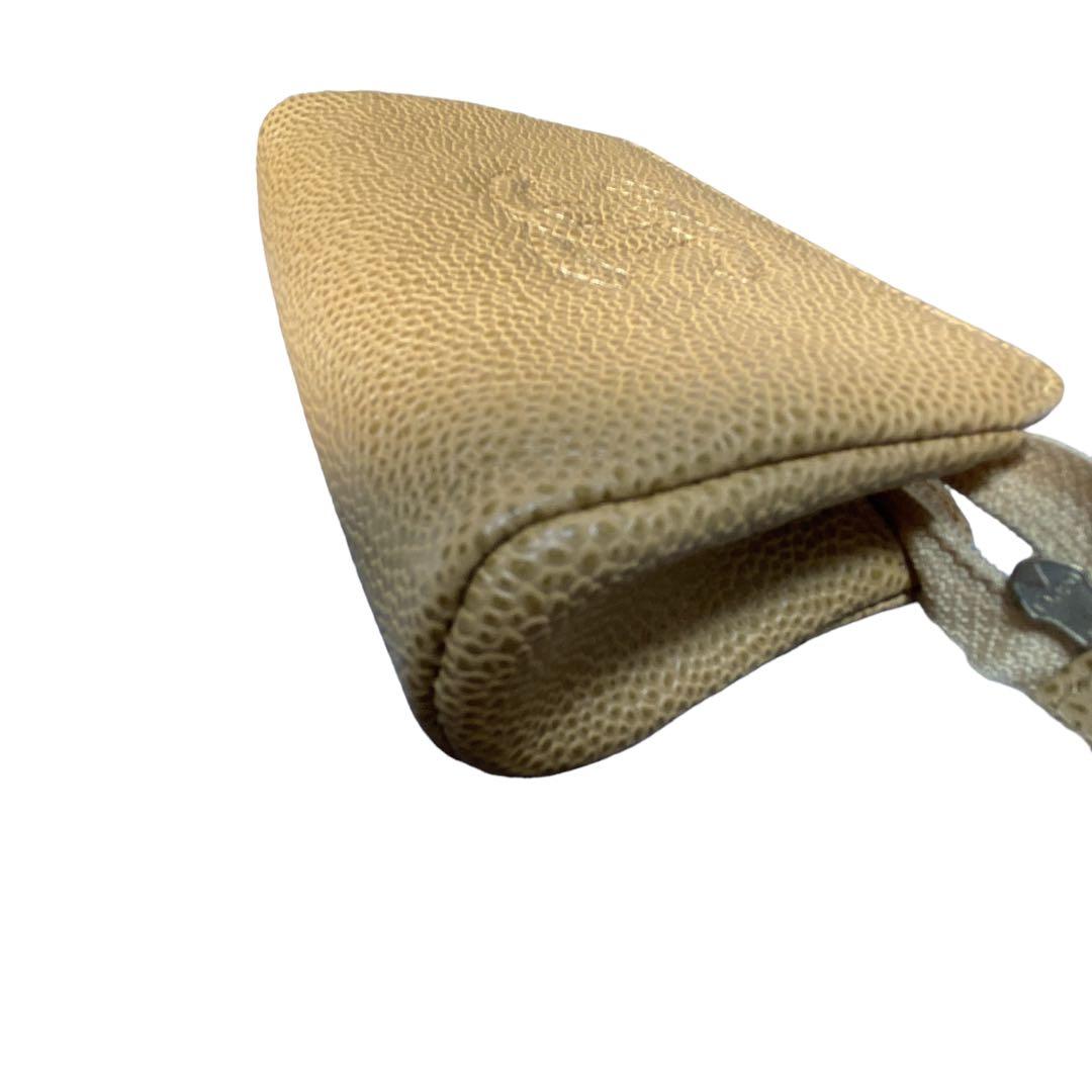 シャネル　CHANEL キャビアスキン　小物入れ　ベージュ