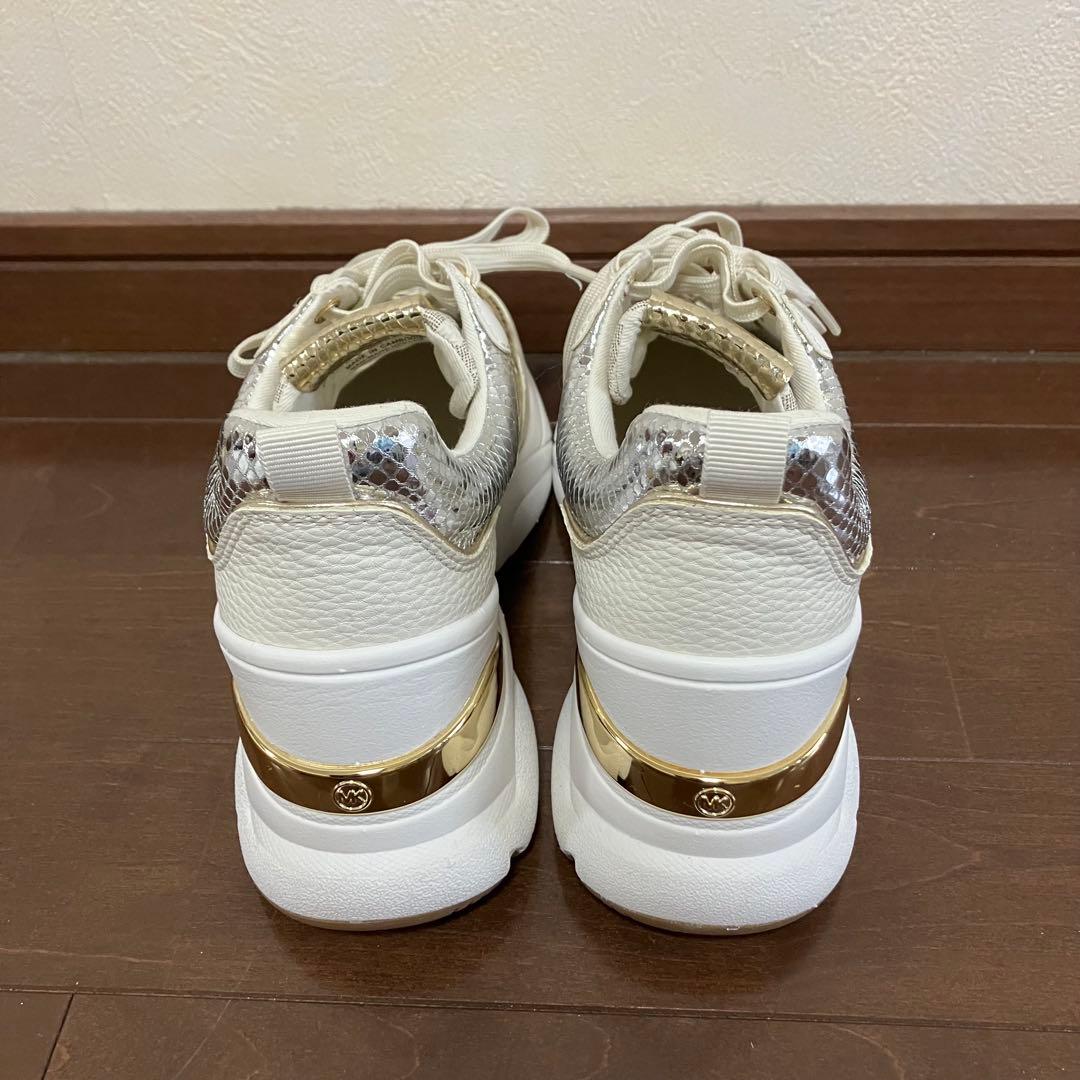 未使用【MICHAEL KORS】KATRINA メタリック リザード エンボス