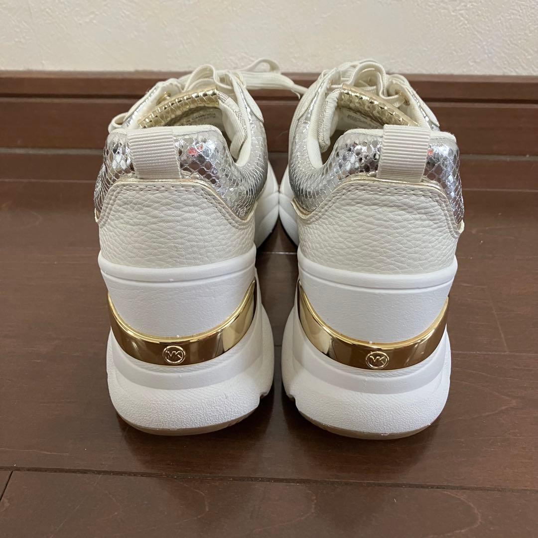 未使用【MICHAEL KORS】KATRINA メタリック リザード エンボス