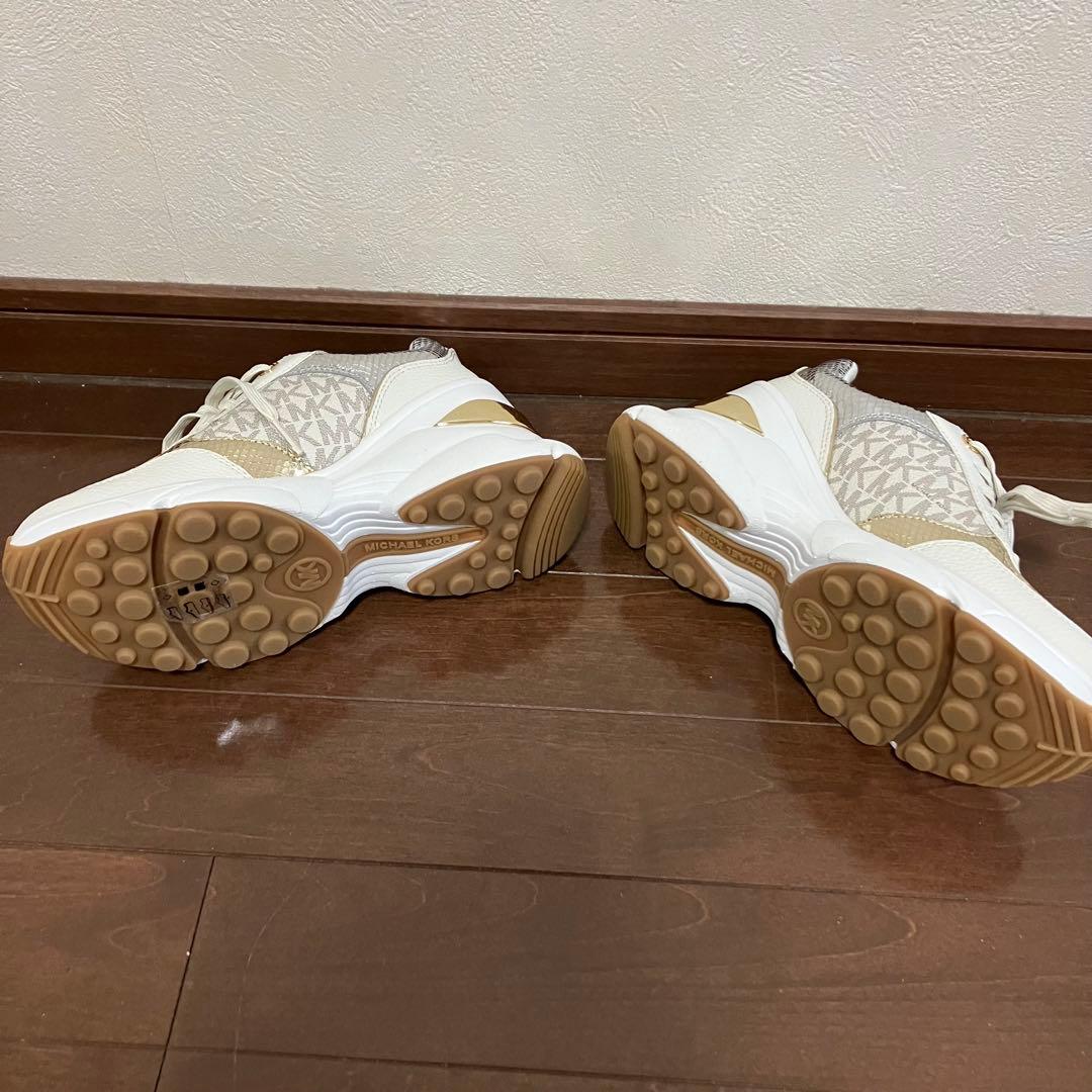 未使用【MICHAEL KORS】KATRINA メタリック リザード エンボス