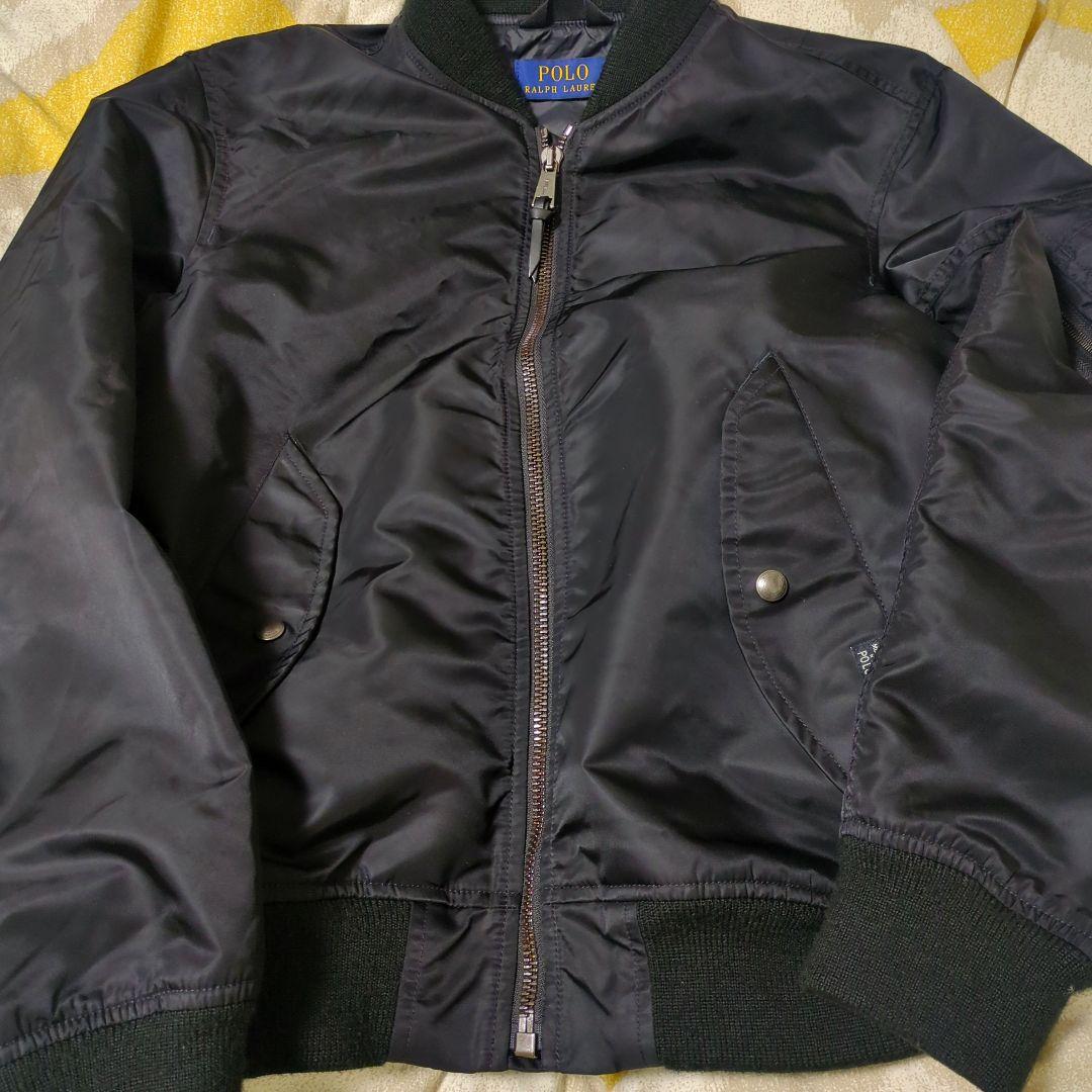 【美品】POLO RALPH LAUREN 　MA-1　現行　ブラック　L