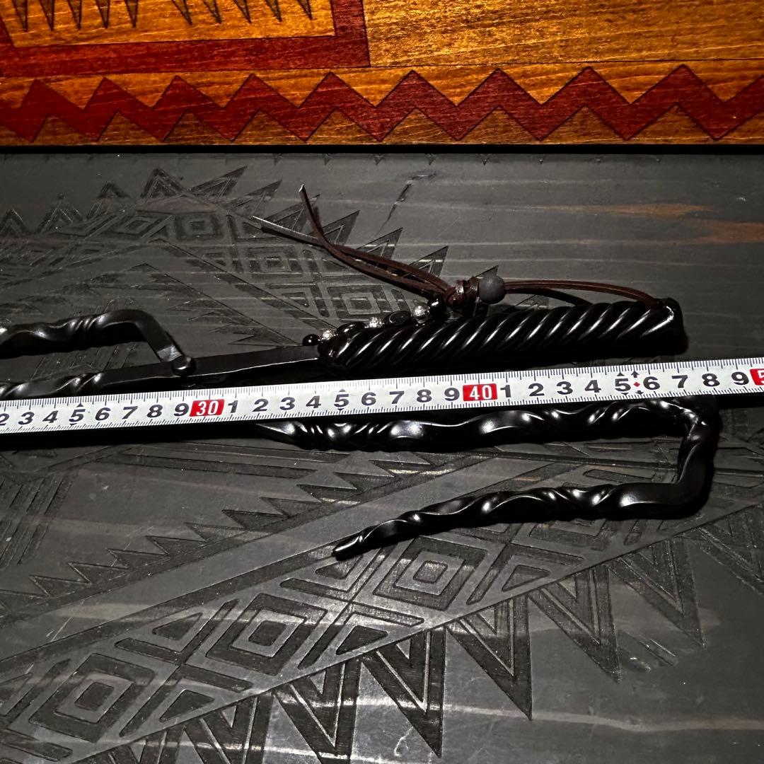 No.4 ツイスト薪ハサミ　火ハサミ　薪ハサミ　オリジナル薪ハサミ