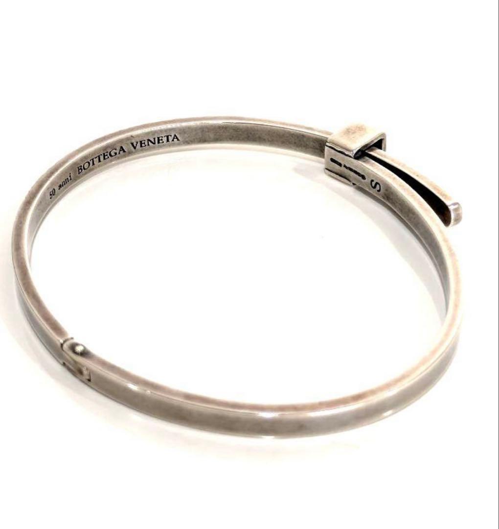 未使用　ボッテガヴェネタ イントレチャート バングル ブレスレット 50th記念