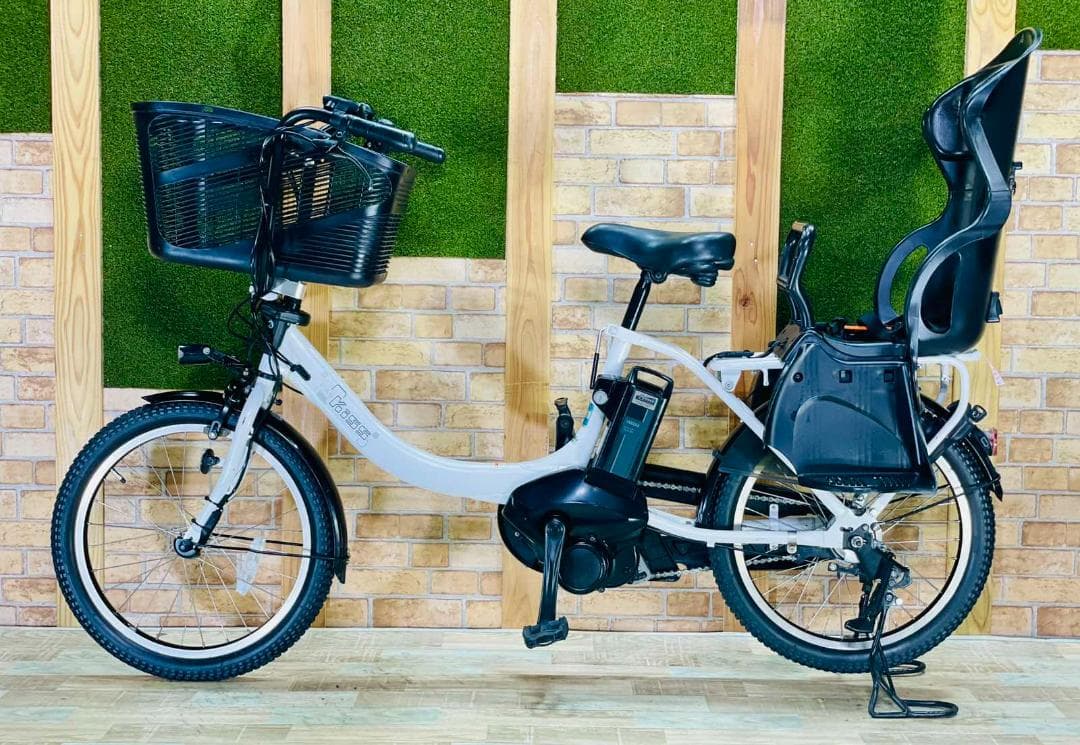整備済 大容量 ホワイト系 ヤマハ 子供乗せ電動アシスト自転車 ZH2883