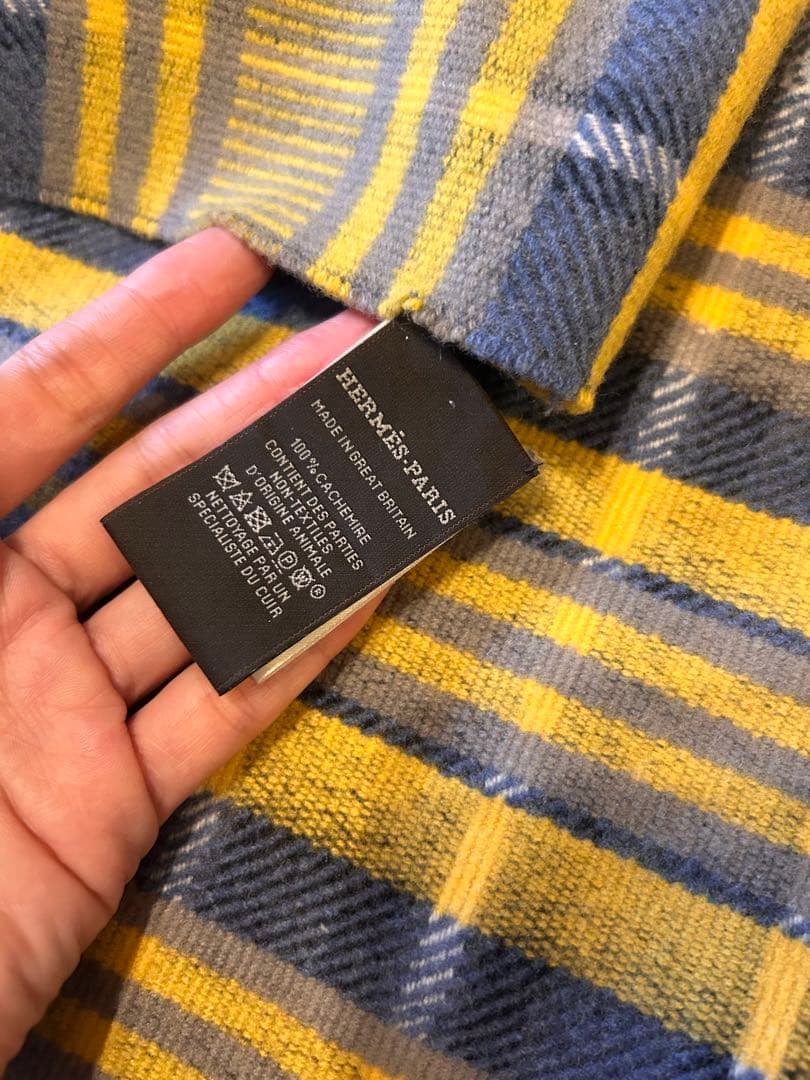 エルメス　大判　ストール　カシミヤ100