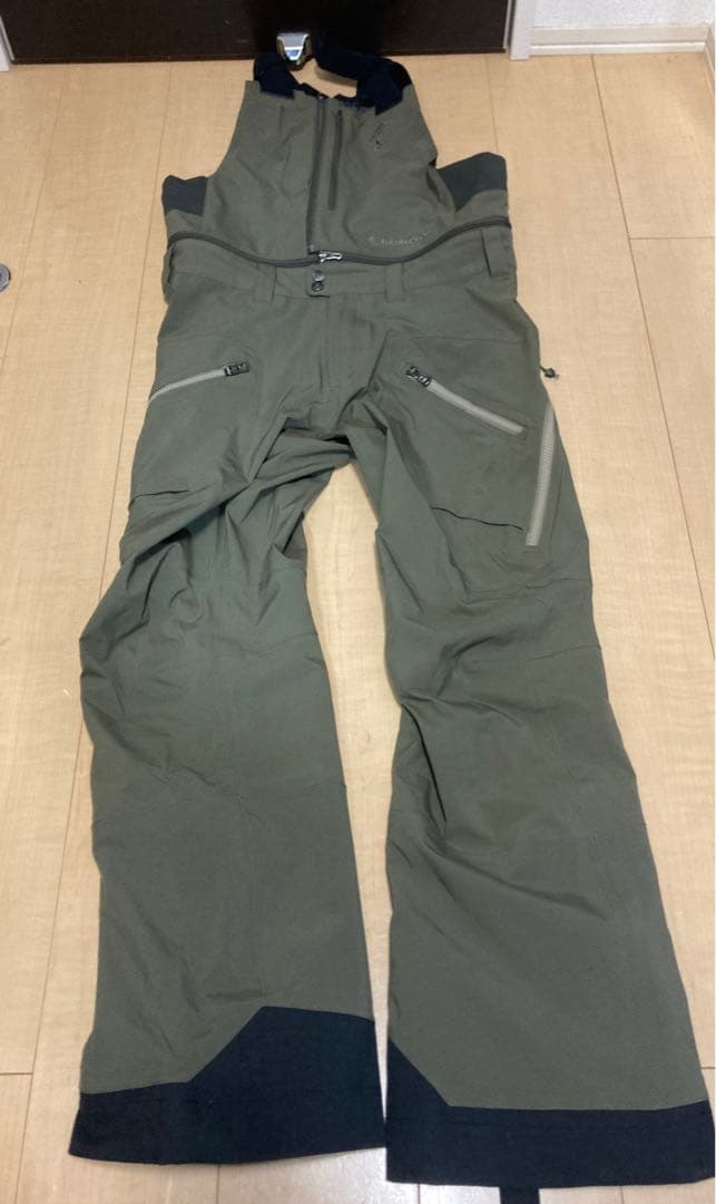 【美品】Teton Bros. TB pants ビブパンツ Sメンズ ブラウン