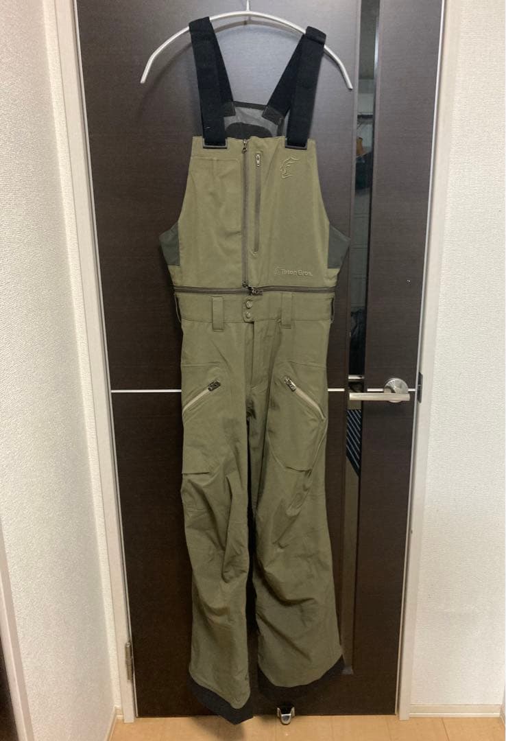 【美品】Teton Bros. TB pants ビブパンツ Sメンズ ブラウン