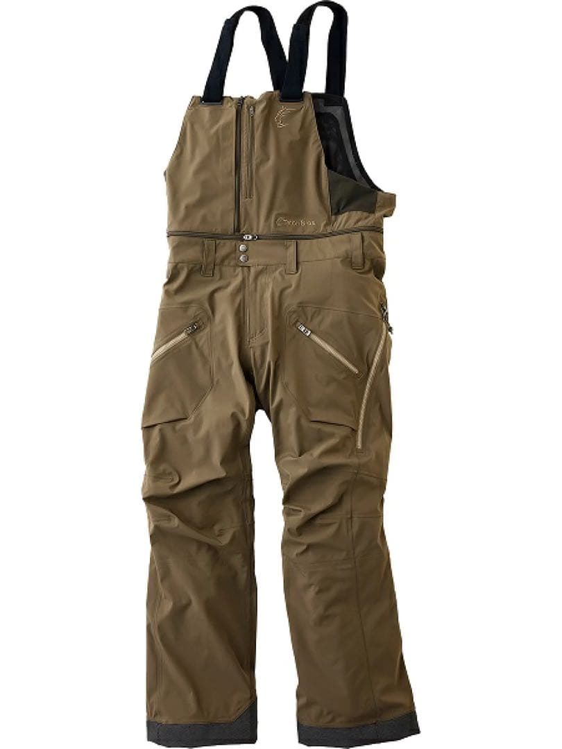 【美品】Teton Bros. TB pants ビブパンツ Sメンズ ブラウン