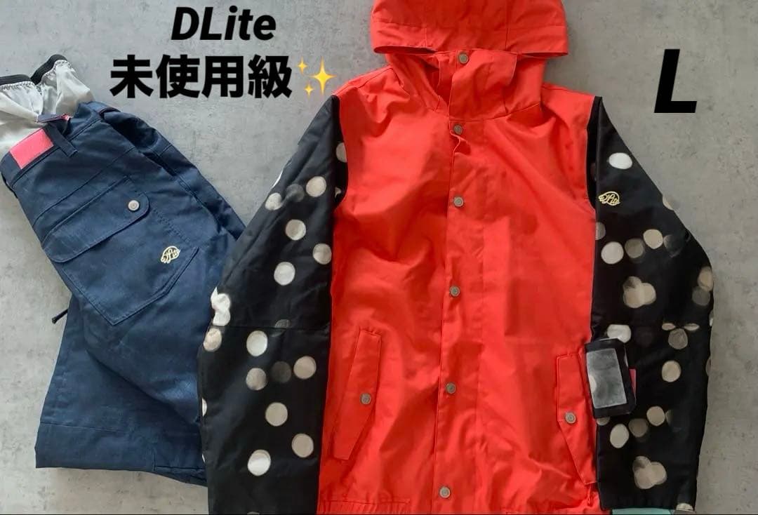 未使用級✨DLite レディースLスキースノーボードウェア上下セット