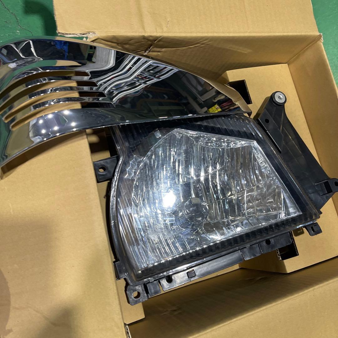 メッキエアロ付き PMエルフ ヘッドライト ウィンカー エアロ　いすず