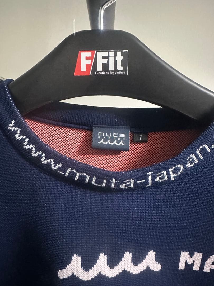 muta ジャガード クルーネックプルオーバー　ネイビー