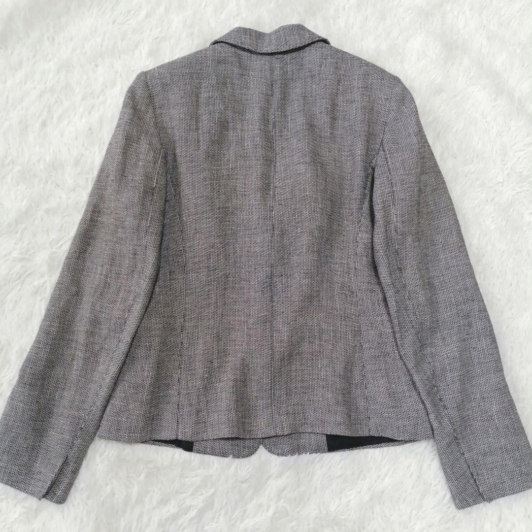 マックスマーラ 白タグ ツイート スカートスーツ リネン セットアップ 格子