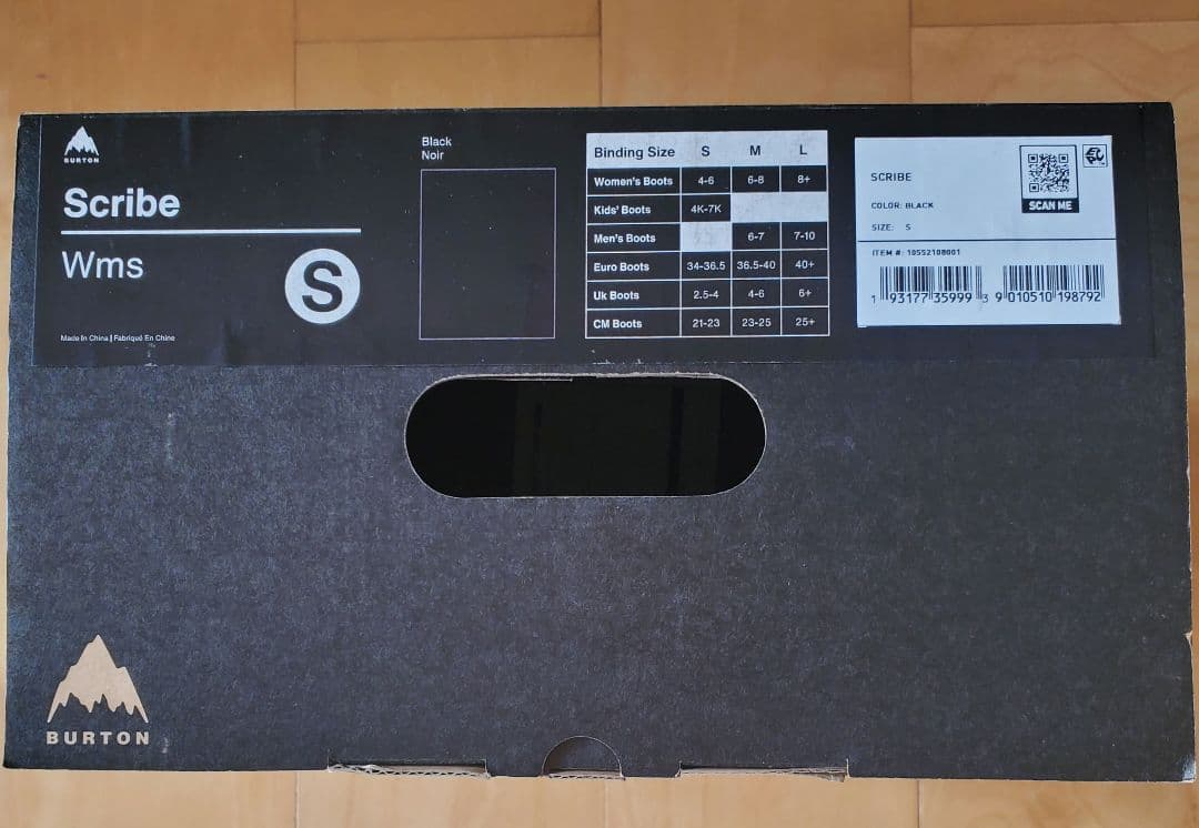 バートン スノーボードバインディング ウィメンズ スクライブ ブラック S