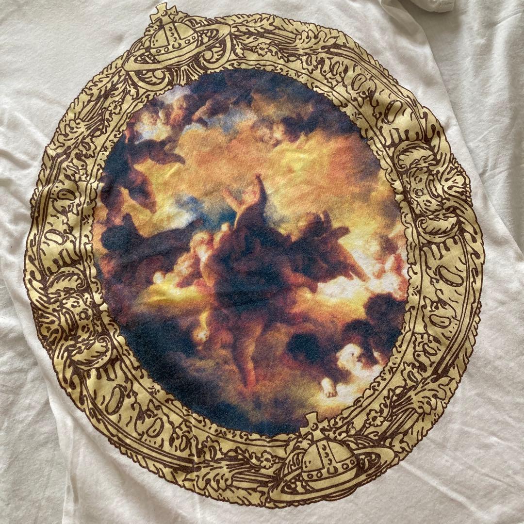 極希少　ヴィヴィアンウエストウッド　Tシャツ　パフスリーブ　天使プリント　S　白