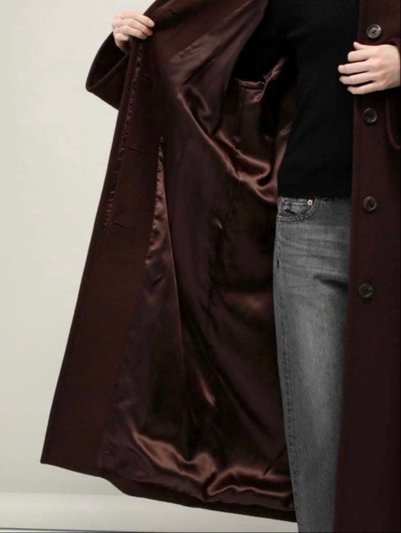 美品　カレンソロジー　ワイドスリーブロングコート　ブラウン