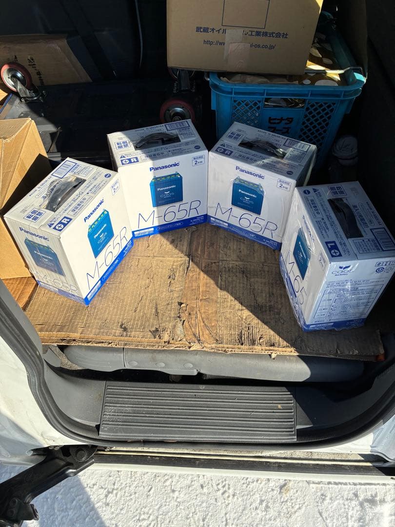 Panasonicバッテリー(caos)Ｍ－６５が１個＆Ｍ－６５Ｒが３個