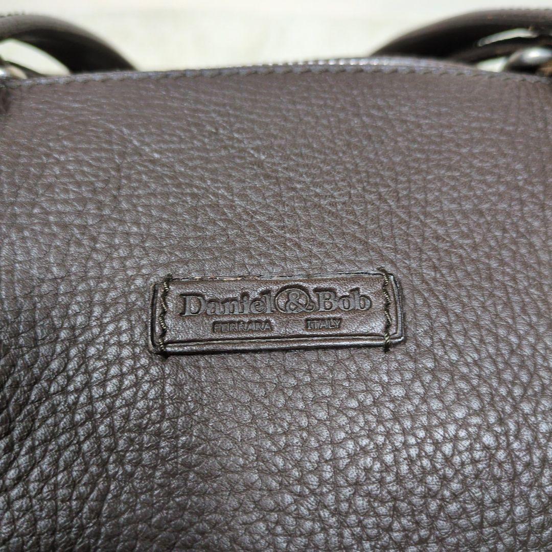ダニエルアンドボブ ボストンバッグ 大容量 レザー ダークブラウン