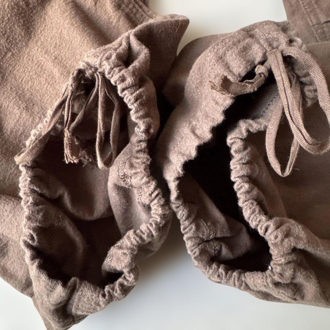 goa ゴア ワークパンツ カーゴパンツ リアルファー付き ブラウン系