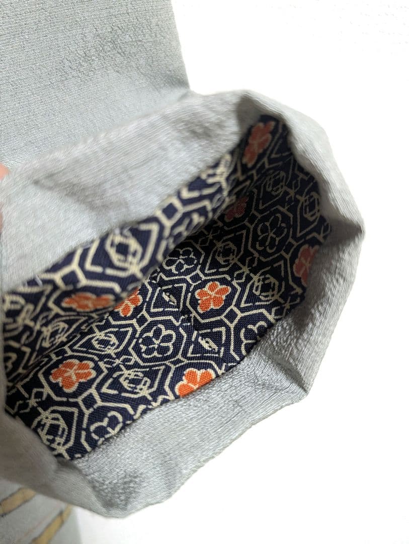 春コート 裏地付き 着物リメイク