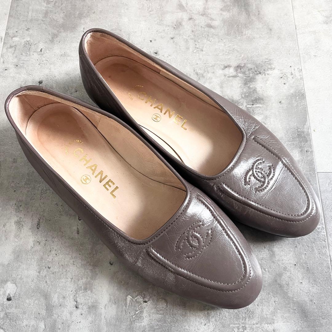 【konomi】最終価格！CHANELシャネルパンプス　ビンテージフラット