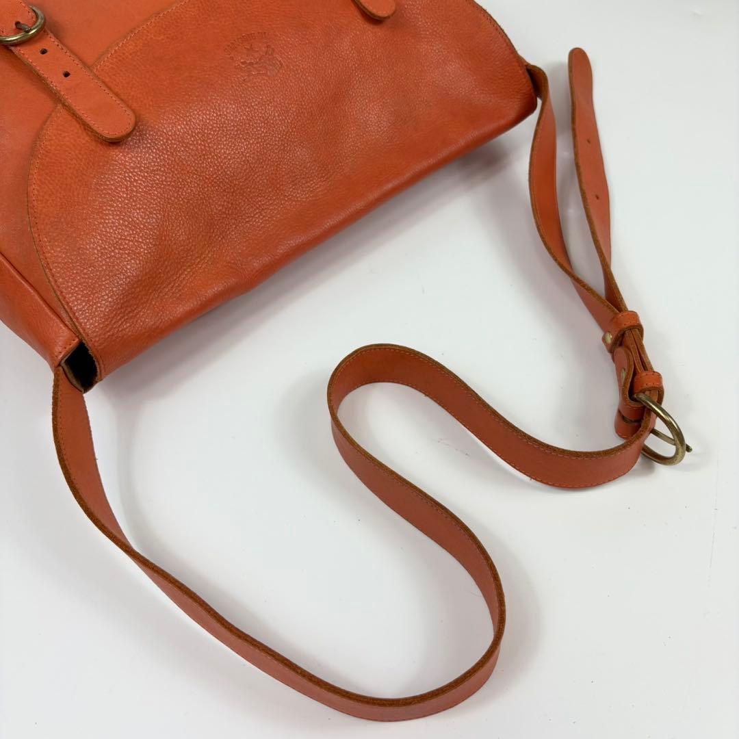 専用イルビゾンテ ショルダー　メッセンジャーバッグ　レザー　本革　茶　216