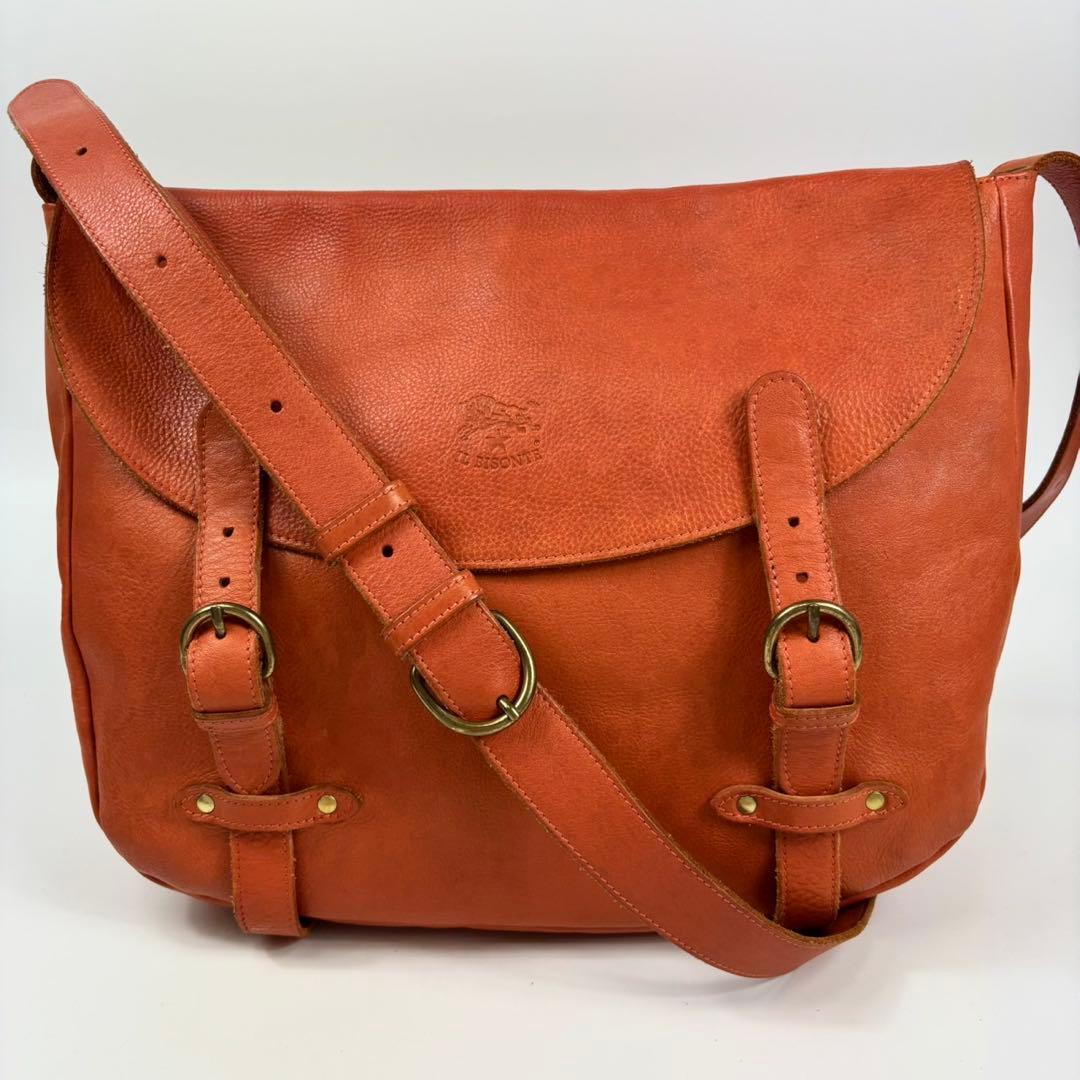 専用イルビゾンテ ショルダー　メッセンジャーバッグ　レザー　本革　茶　216