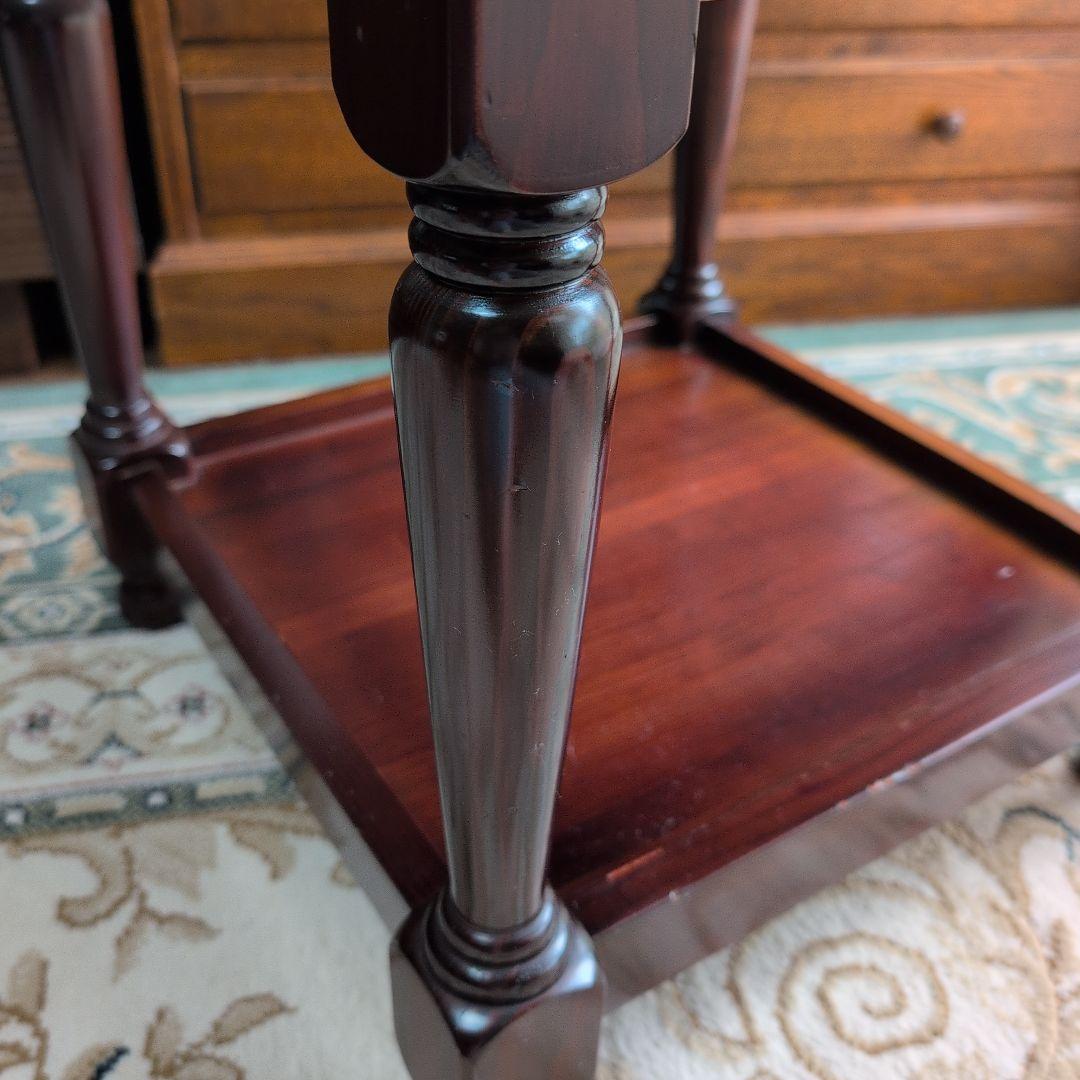 クラシックスタイル ダークブラウン サイドテーブル